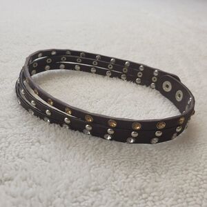 Three Tiered Bejewelled and Studded Collar Choker